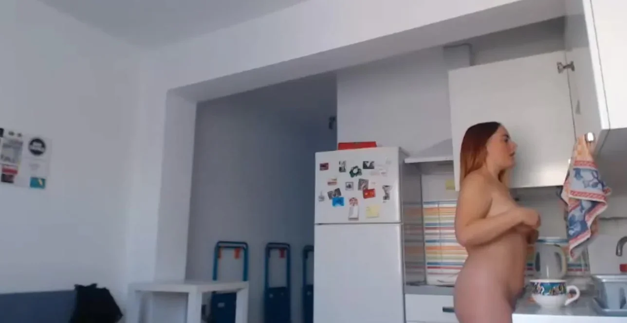 cooking naked
