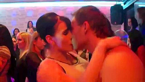 Horny girls get totally fierce and stripped at hardcore party