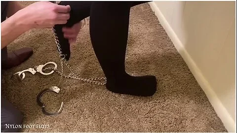 Sexy Foot Fetish Girl Arrested, Shackled, And Strip Searched In Her Pantyhose - Verified Amateurs