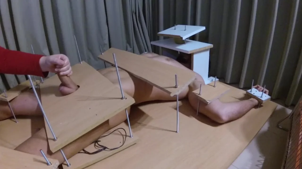Femdom handjob ruined orgasm with feet torture