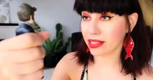 Giantess goddess vs Tinys POV from my mouth and asshole