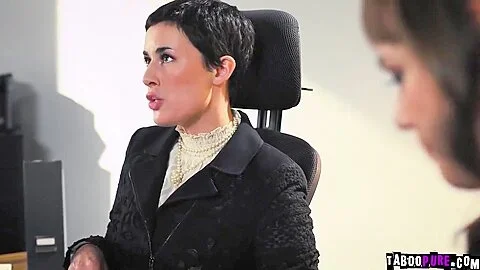 Watches As Her Husband Fucks Her Assistant With Olive Glass