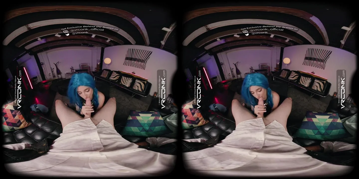 VR Conk League Of Legends Jinx A sexy teen 18+ Cosplay Parody with Stevie Moon In VR Porn