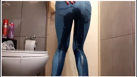Compilation Of Wetting My Jeans And Pouring Out From My High Heels And Pants