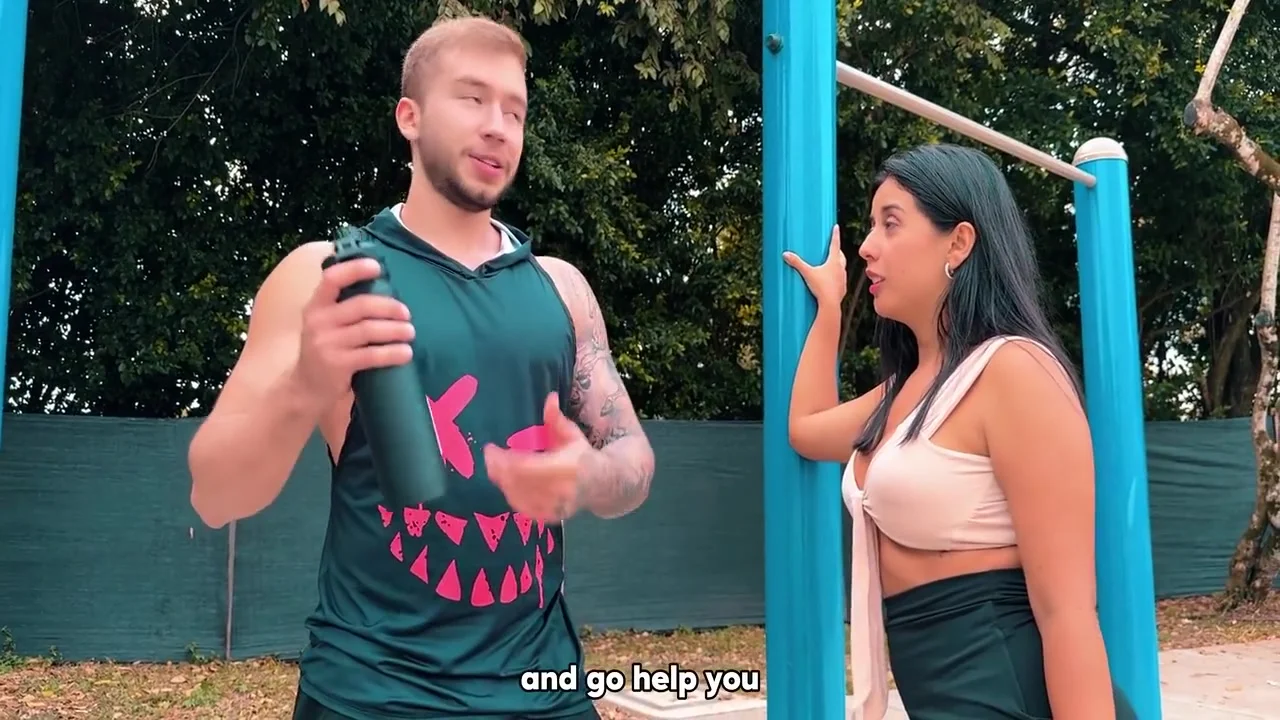 Flirting With My Neighbors Young And Muscular Stepson To Come To My House To Fuck Me, I Am A Latin Milf With Big Ass Tits