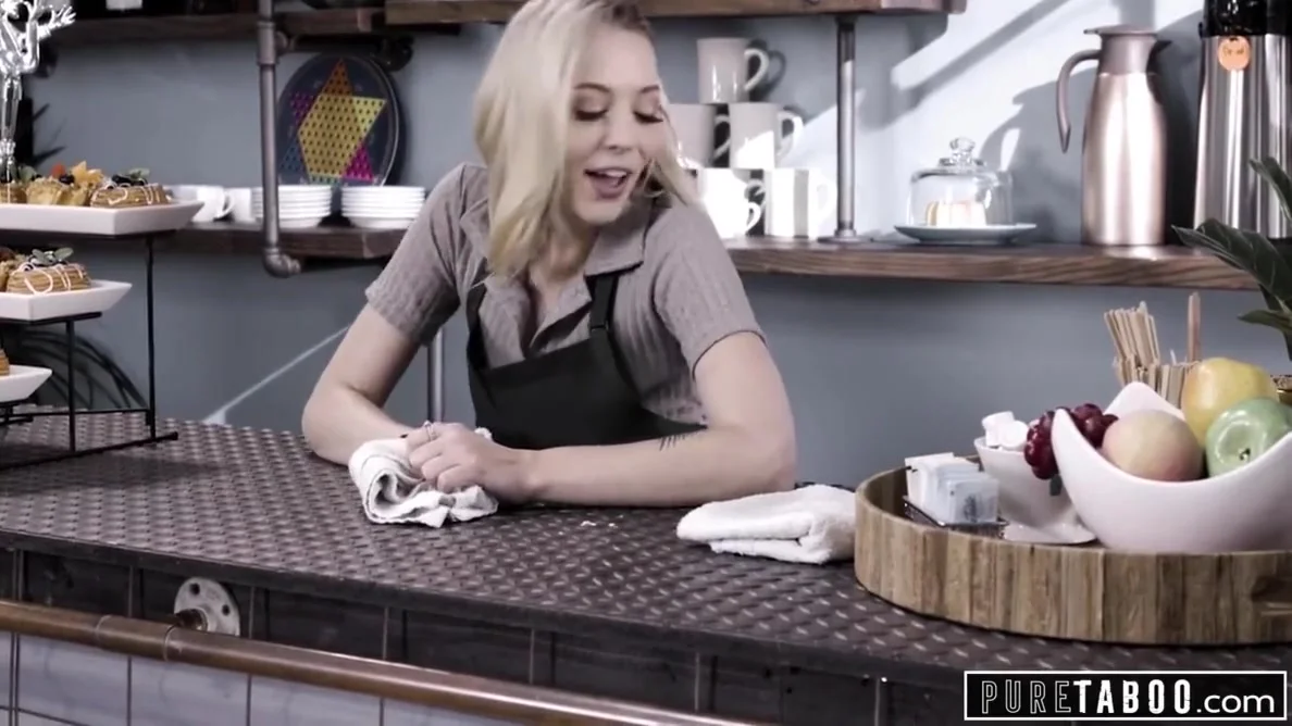 Alex Jett And Lily Larimar In Almost Caught Fucking In Public Cafe