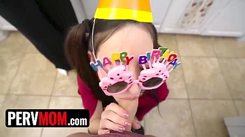 Step Mom And Step Aunt Give Birthday Boy A Special Gift - Perv-mom, Melody Minx And Tifa Quinn