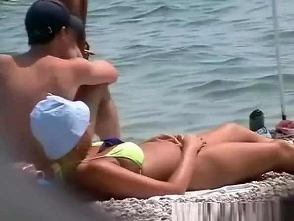 Nudist girls enjoying the water