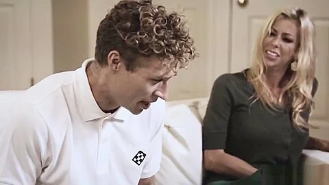 Michael is a pervert stepson who bangs his stepmom and GF at the same time