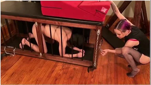 Domme Amai Liu Plays With Her Slave And Feeds Him Cum