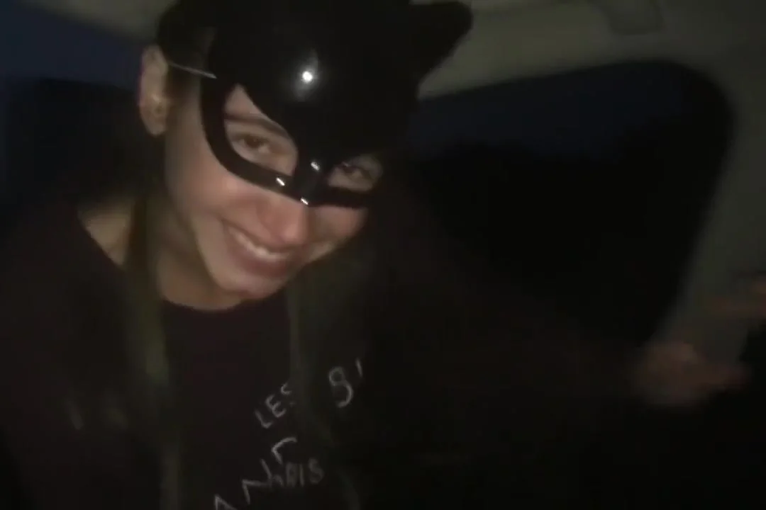 Cum in teen 18+ mouth after epic handjob in car + public blowjob - MaryVincXXX