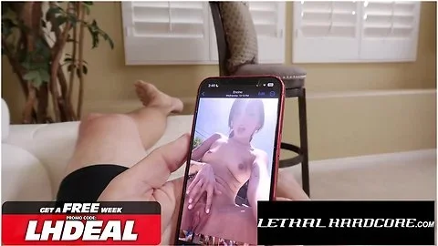 LethalHardcore - Brunette Caughts Stepdad Jerking Off To Her Vids And Fuck Him Hard