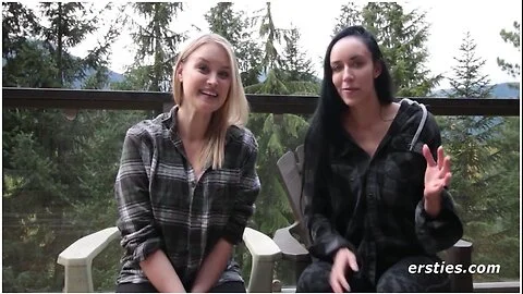 Alanna & Nicole Have Lesbian Fun At A Cabin