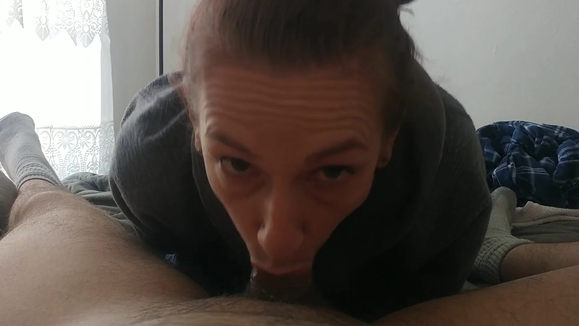 Gagging On A Huge Uncut Dick