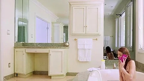 Young bitch masturbating in the bathroom and then Fucks with a guy in ...