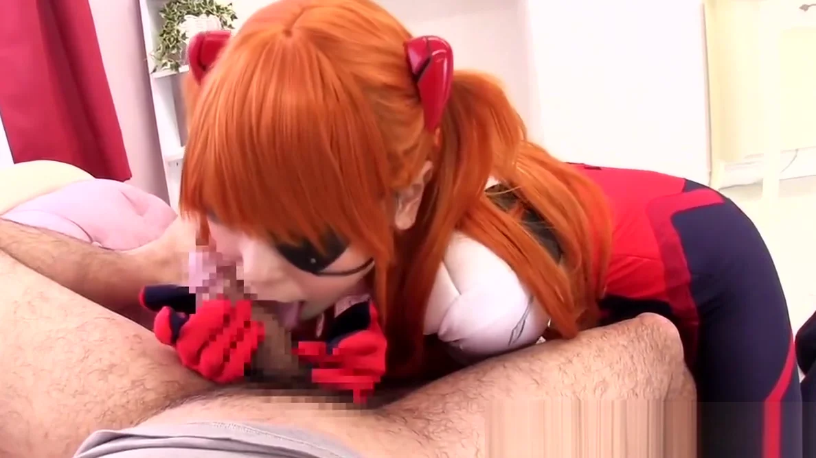 Cosplay japanese babe playing with vibrator