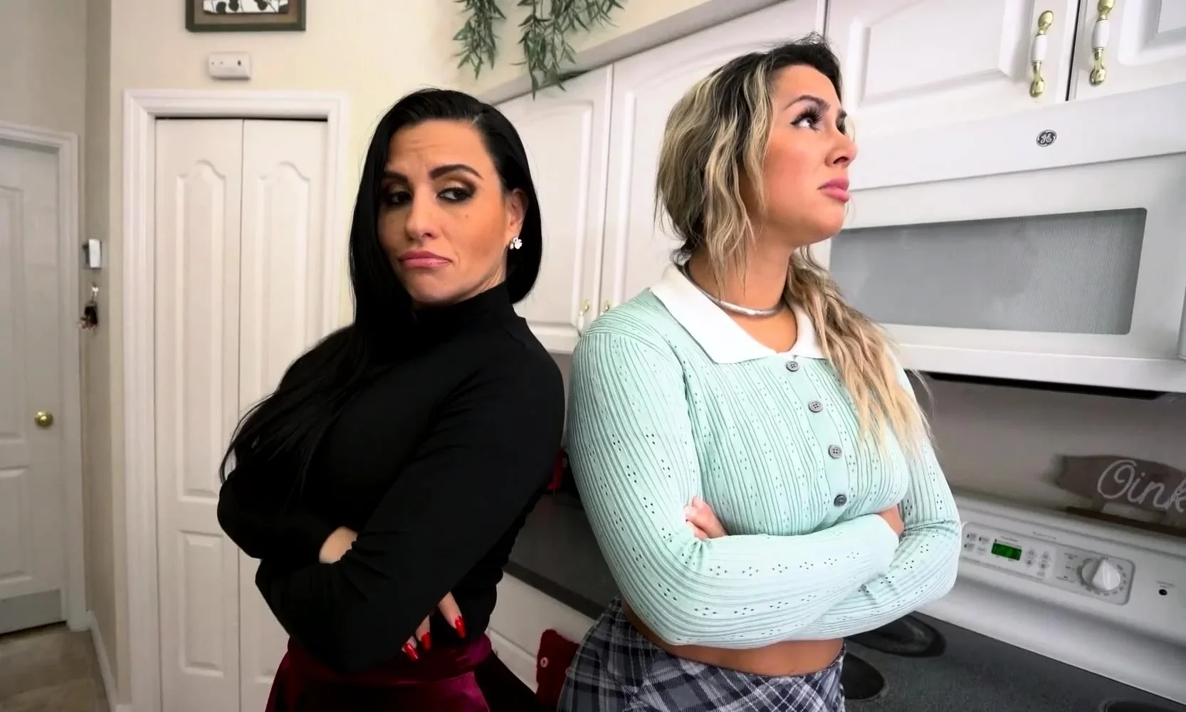 My MILF mom and my GF sucked my big dick