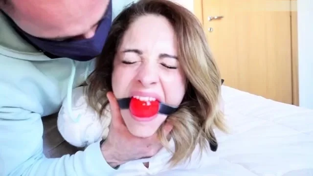 Alba Zevon - Secretary Alba tied up and gagged