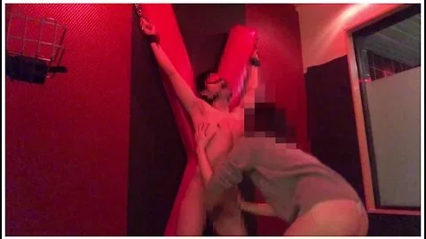 A Lewd Woman Blindfolds A Masochist Man And Gives A Nipple And A Lotion Handjob On His Dick