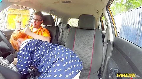 Voluptuous Redhead Harley Morgan Fucks In Car