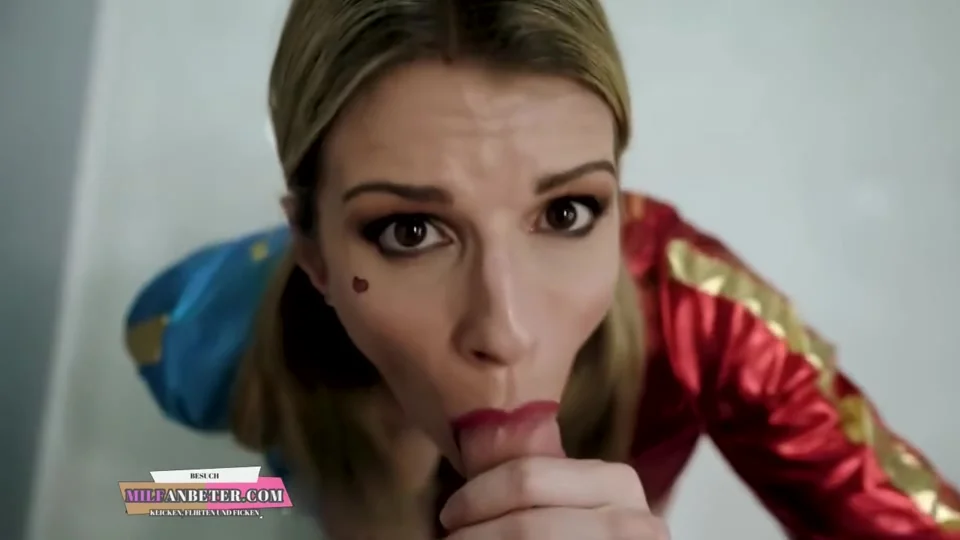 Harley Quinn And Cory Chase - Hot Cosplay Blows Veiny Dick