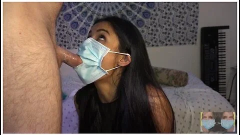 Dr Grey And Viva Athena - This Mask Wont Stop Me! Medical Mask Blowjob With