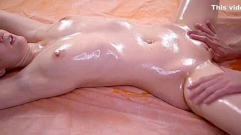 Sensual Oiled Massage Shaking Squirt Orgasm And Oil Creampie