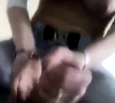 Handjob: She sits on guy and jerks him off