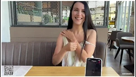 Eva Cumming Hard In Public Restaurant Thru With Lovense Ferri Remote Controlled Vibrator