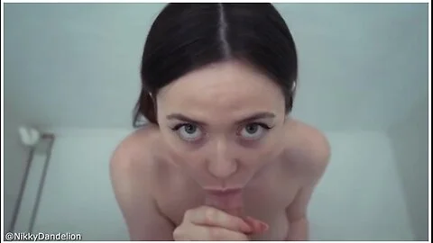 Sonyaxmark - Busty Slut Sexy And Sloppy Sucks Big Cock In The Bathroom