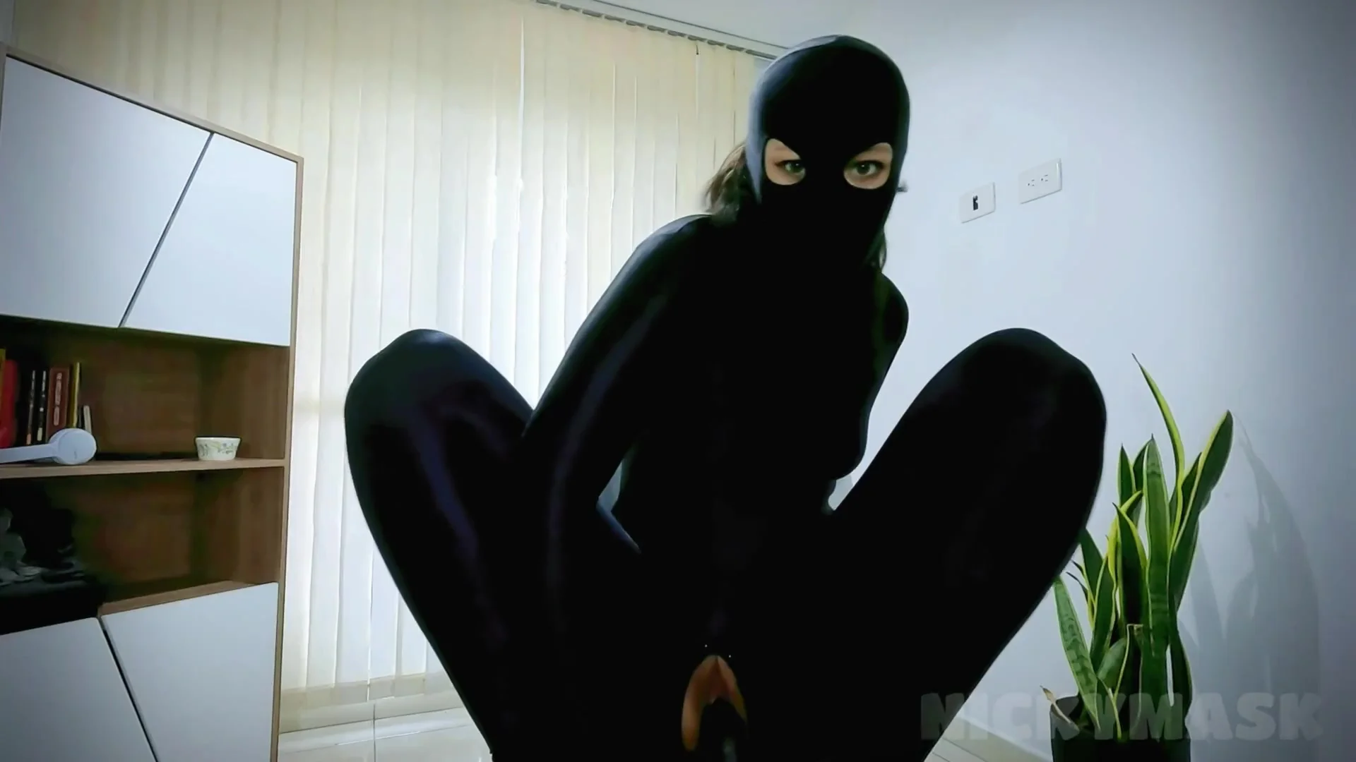 Zentai Open Hole - Shaved Pussy Fuck 4k