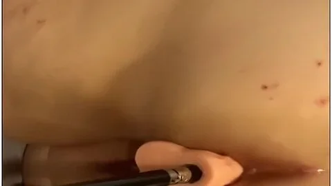 Fucking Machine Double Penetration While Restrained