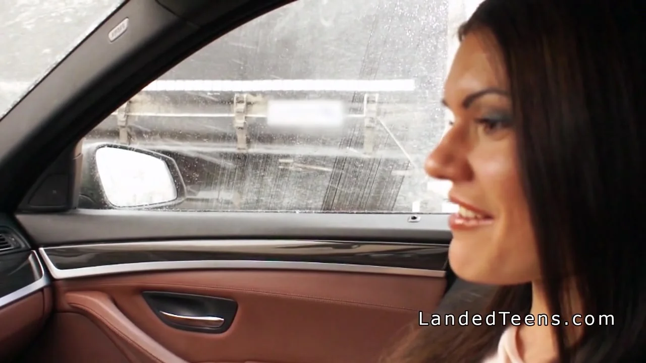 Hot teen 18+ anal banged in the car