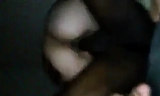 wife with her husband rides a black cock