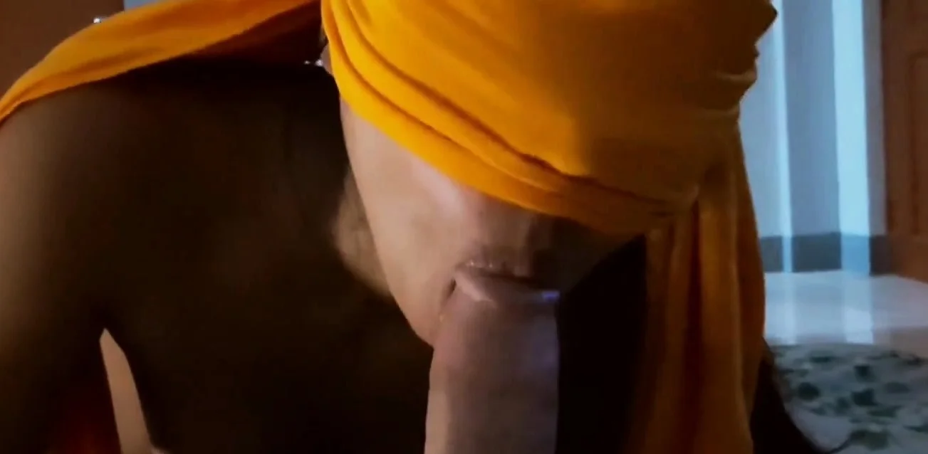 Virgin teen chokes on my big dick well blindfolded