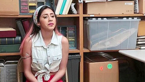 Ethnic teen 18+ shoplifter