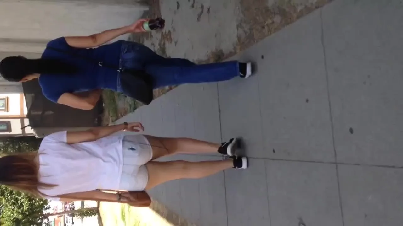 Two fat Mexican booty walking