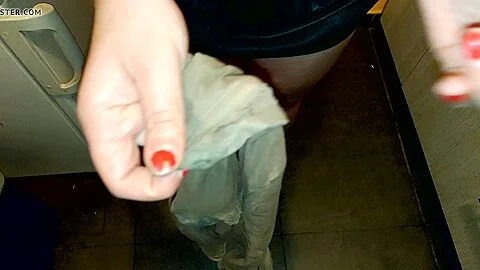 Wife throw away stinky pantyhose 003