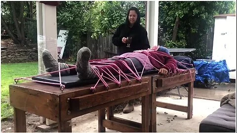 Wool Mohair Layers Of Sweaters On A Bondage Table - Verified Amateurs