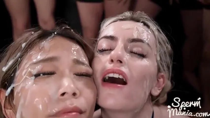 Saki Kawanamis Sticky Bukkake Facial