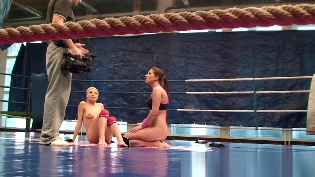 Lesbian foreplay after wrestling