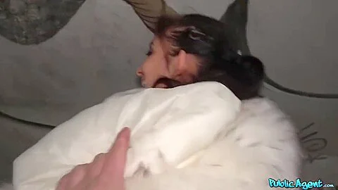 Brunette Teen Makes Love With Stranger Outdoors With Darce Lee