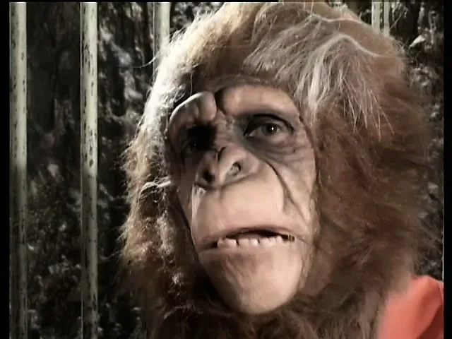 The apes on this planet go crazy for sexy blonde babe Bridgette