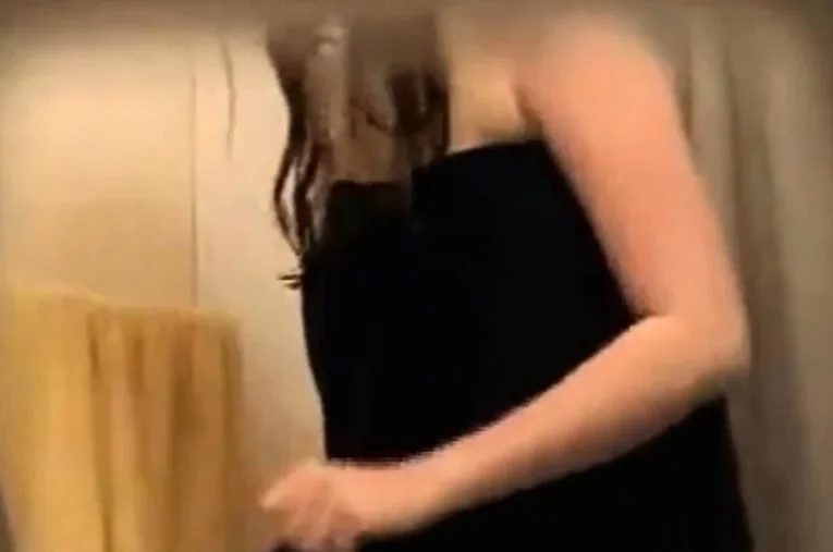 spying on my chubby sister's big natural tits