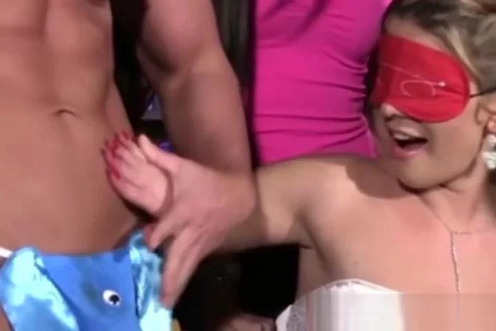 CFNM bachelorette teased by stripper