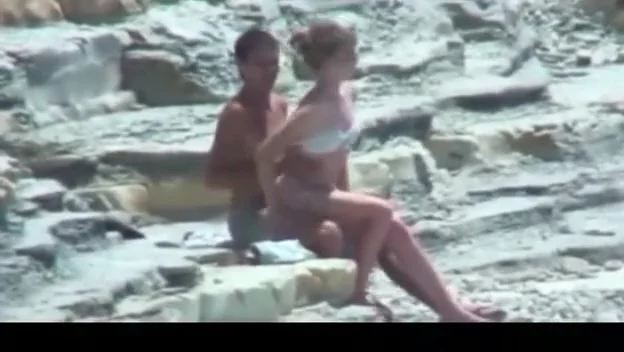 teen 18+ lovers couple on beach