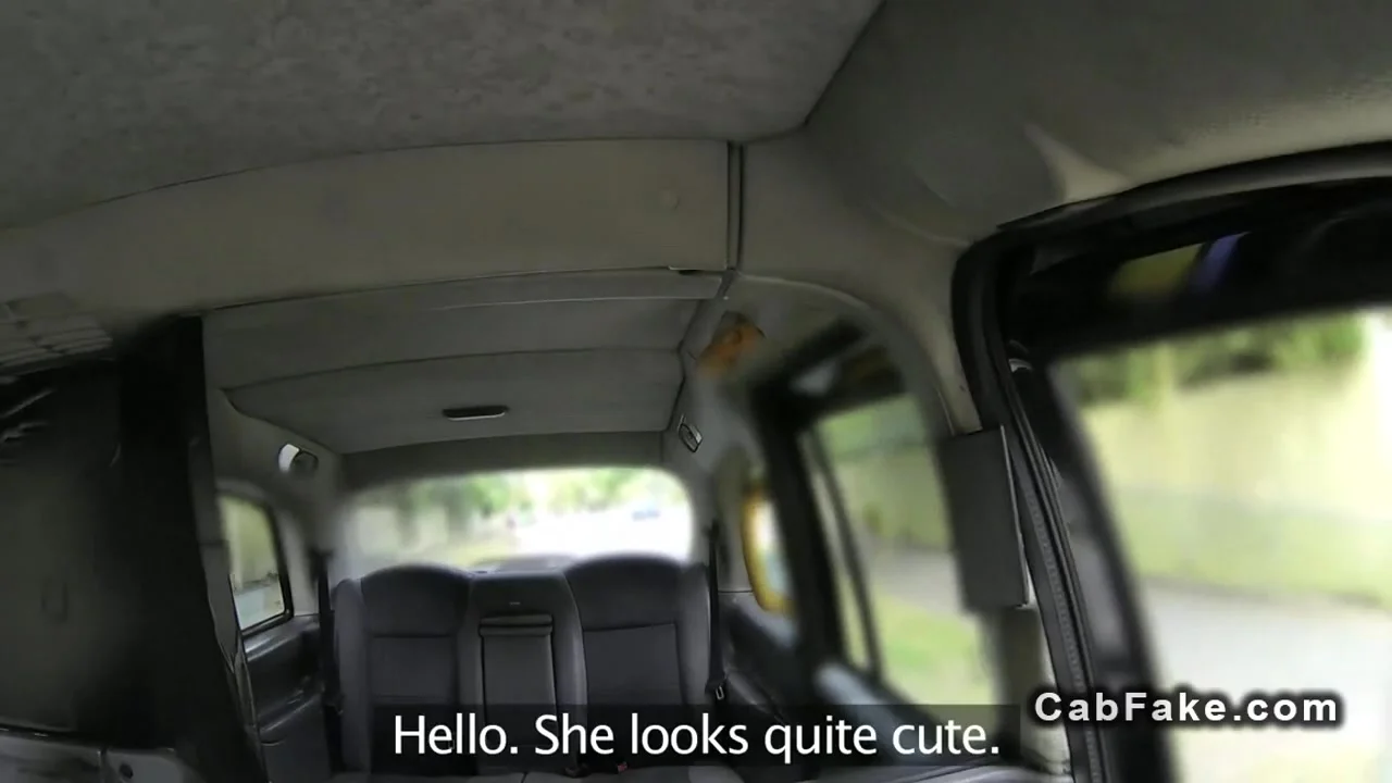 Made up busty blonde banged in fake taxi