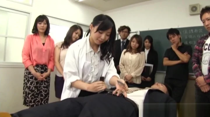 Naughty Asian teachers turn meeting into fuckfest