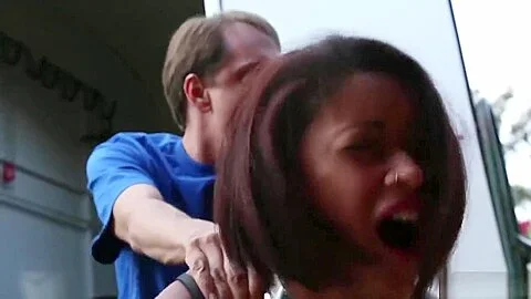 Sexy ebony babe Skin Diamond sucks and fucks a fat cock