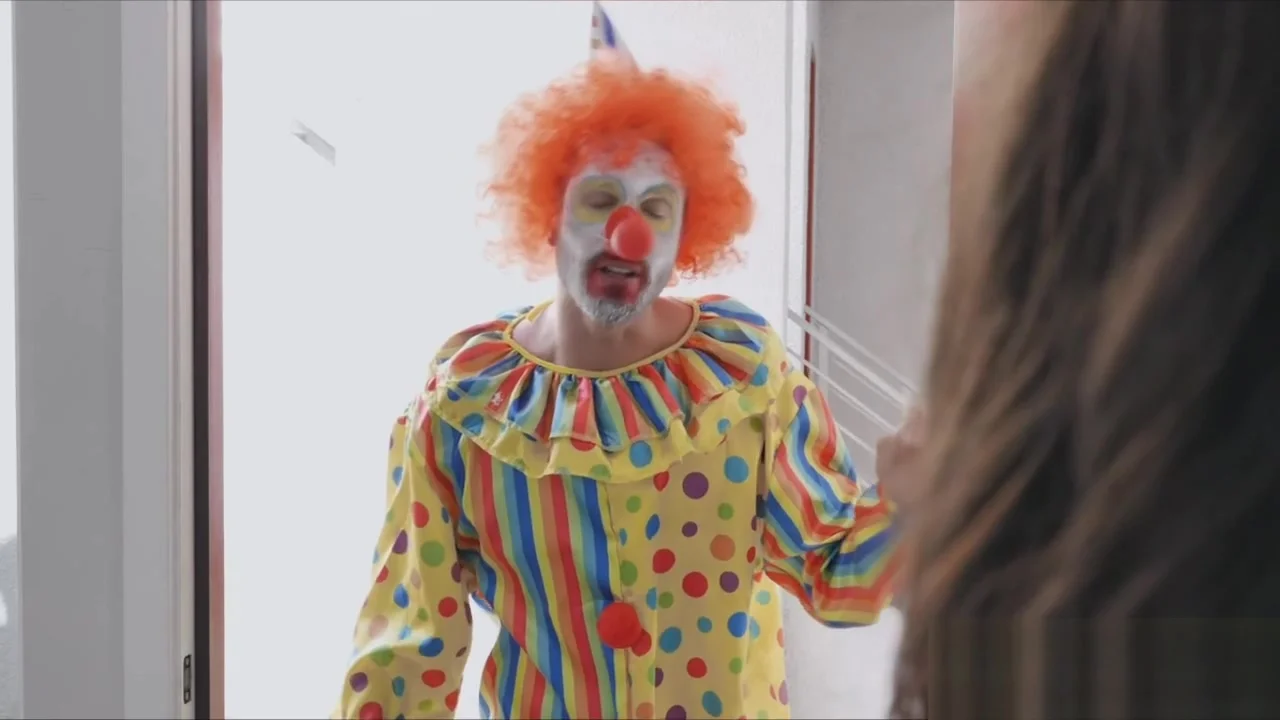 Wifes hot sucky fucky after party with the clown